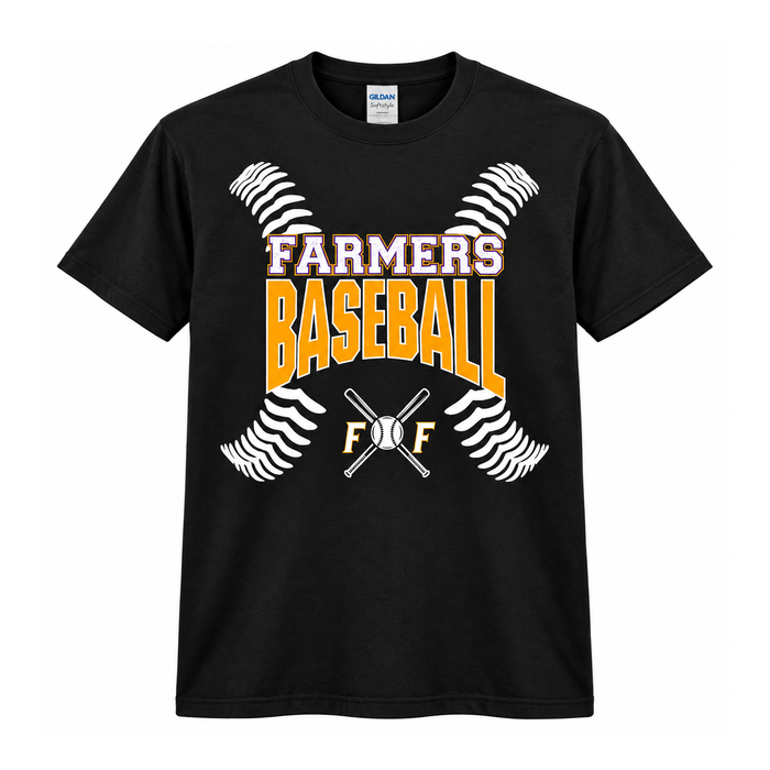 Farmersville Farmers Baseball Stitches Shirt – Adult, Youth & Toddler