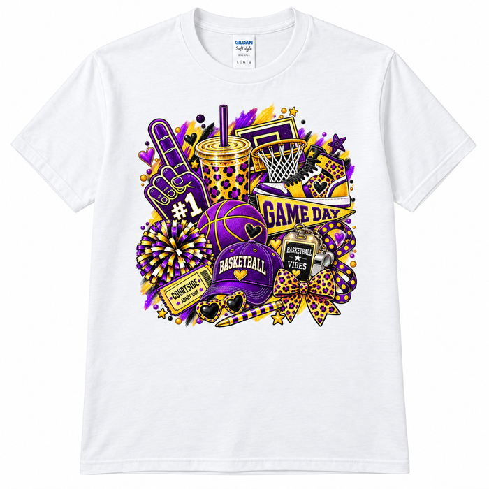 Farmersville Game Day Basketball Collage Tee – Adult, Youth & Toddler