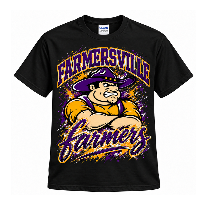 Farmersville farmer joe — Gildan Adult Black