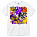 Farmersville Hoop Life basketball tee, adult Gildan Softstyle 64000 White