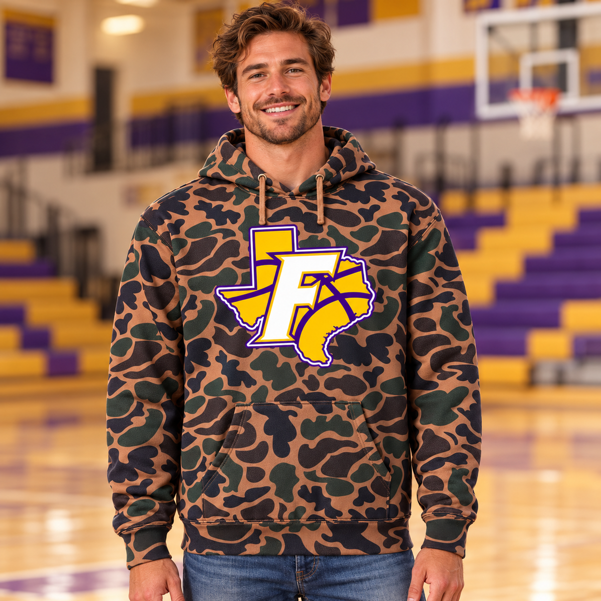 Farmersville Texas F Adult SS4500 Duck Camo lifestyle approved