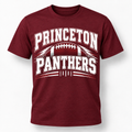 Princeton Panthers maroon football tee