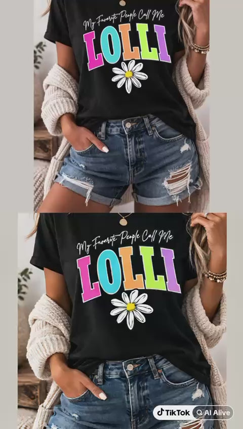 My Favorite People Call Me Lolli Shirt – Cute Grandma Tee
