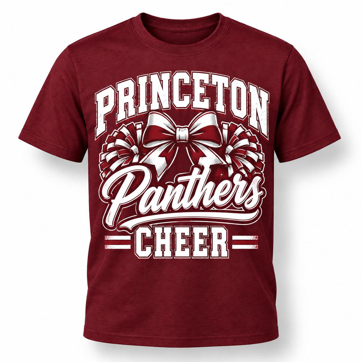 Princeton Panthers cheer tee retail mockup