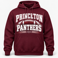 Princeton Panthers maroon football hoodie