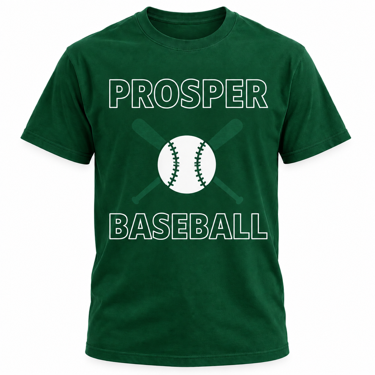Prosper Eagles baseball tee in dark green