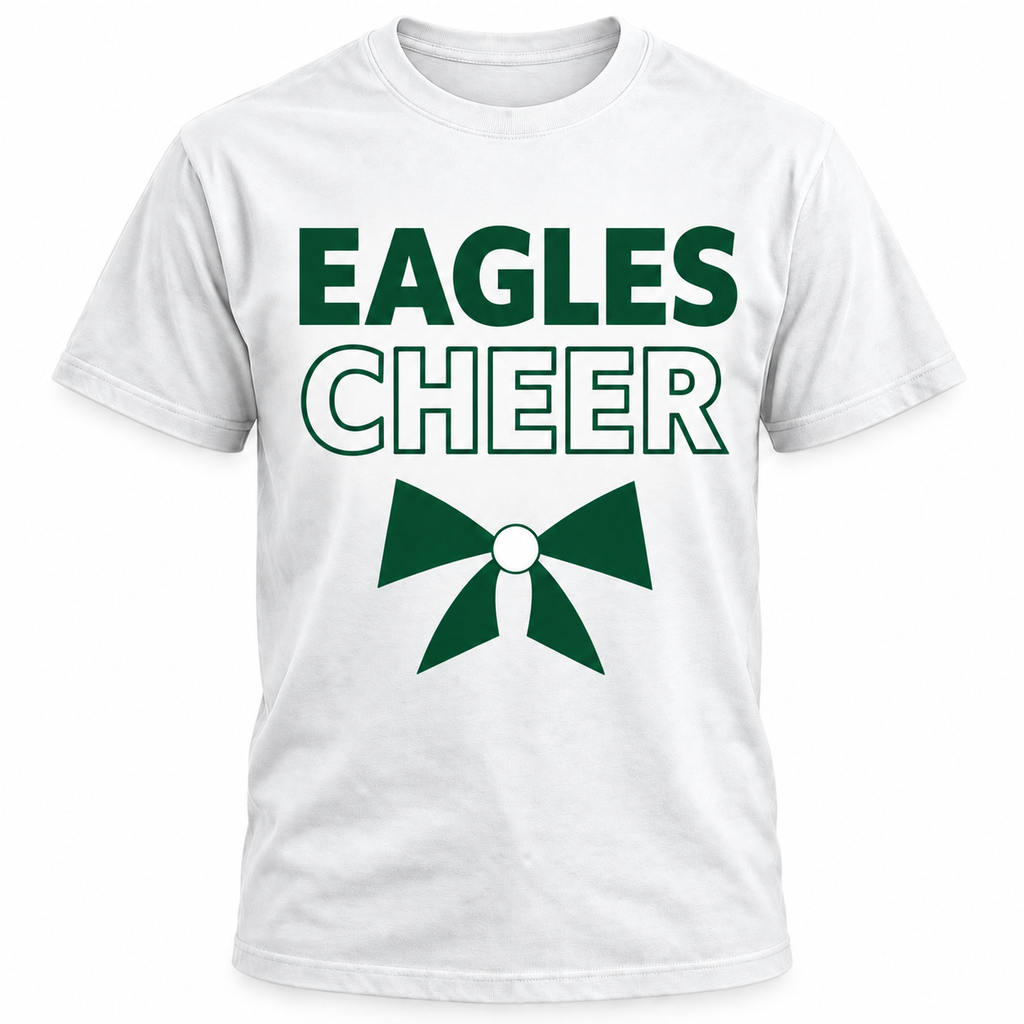 Prosper Eagles cheer tee in white