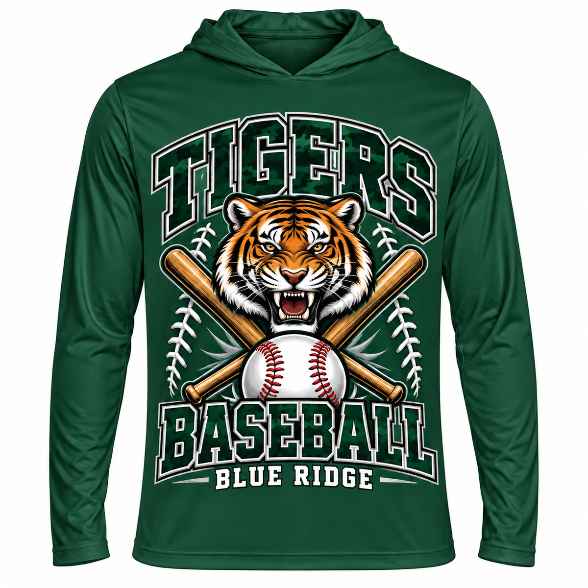 Blue Ridge Tigers TT41 Sport Forest approved front mockup