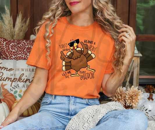 Turkey Gravy Beans & Rolls Comfort Color Shirt
