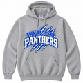 Van Alstyne Vintage Distressed Hoodie - Gildan Heavy Blend 18500 Sport Grey