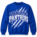 Van Alstyne Panthers blue crewneck sweatshirt retail mockup