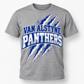 Van Alstyne Panthers distressed spirit tee